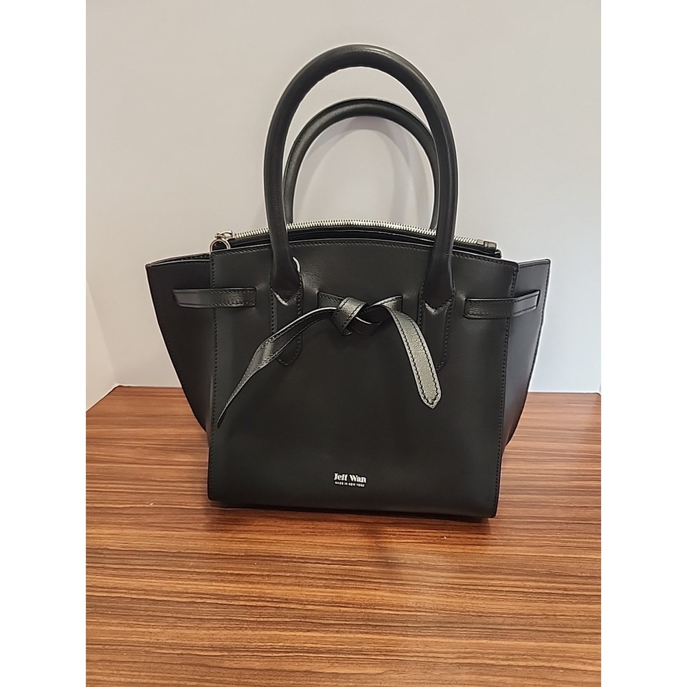 Jeff Wan Womens Black Purse Handbag Made In New York